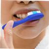 SKISUNO 20pcs Self- Toothbrush Short Handle Security Toothbrush for Prison Jail Correctional Facility Use Blue Extra Soft view 3