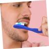 SKISUNO 20pcs Self- Toothbrush Short Handle Security Toothbrush for Prison Jail Correctional Facility Use Blue Extra Soft view 4