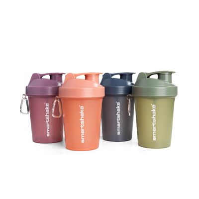 Smartshake Protein Shaker Bottle for Protein Mixes - 4 Pack - 13.5 oz | Leak Proof Shaker Cups for Protein Shakes | Blender Bottle Shaker | Protein Shaker Bottle Pack | BPA Free Shaker Multicolor