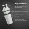 Smartshake Protein Shaker Bottle for Protein Mixes - 4 Pack - 13.5 oz | Leak Proof Shaker Cups for Protein Shakes | Blender Bottle Shaker | Protein Shaker Bottle Pack | BPA Free Shaker  Multicolor view 2