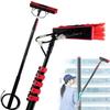 3.6m-10.8m Window Cleaning Water Fed Poles,Window Cleaner Kit,Water/Hose Fed Pole,Window Cleaning Brush Equipment,Cleaning Photovoltaic and Solar Panels (10.8M) view 1