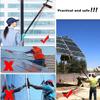 12-36 Foot (Long Reach) Photovoltaic Panels Cleaning Brush & Pole with 20m Hose, Water Fed Pole Kit Outdoor Window Glass Cleaning Tool,5.4/18ft view 2