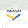 2PCS Button Hook for Seniors, Button Helper Tool Buttoning Practice for Kids Shirt Button Extender Button Hook for Jeans view 3