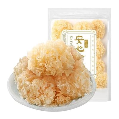 Dried white fungus,Tremella (50g/bag) red date white fungus soup,dried vegetables,healthy breakfast,instant food,soup,snack gifts,multi-grain porridge,Dried Mushrooms,dessert (1bag)