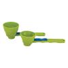 Slide Scoop Measuring Funnel, Pack of 2 Protein Powder Funnel Scoop Gym, Measuring Spoon Can Be Converted into a Funnel with Sliding Base, Dosing Spoon for Protein Powder Coffee Spices view 1