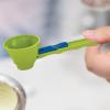 Slide Scoop Measuring Funnel, Pack of 2 Protein Powder Funnel Scoop Gym, Measuring Spoon Can Be Converted into a Funnel with Sliding Base, Dosing Spoon for Protein Powder Coffee Spices view 3