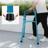 LSRFXF Climbing Stairs Folding Walking Frame, Height Adjustable Lightweight Walking Mobility Aid, Aluminium Upright Climbing Stairs Standard Walker for Elderly view 4