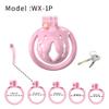 Men's Pink Ultra Small Recessed Reverse Fitness Cage with 5 Rings A21 (04, Flat Ring) view 2