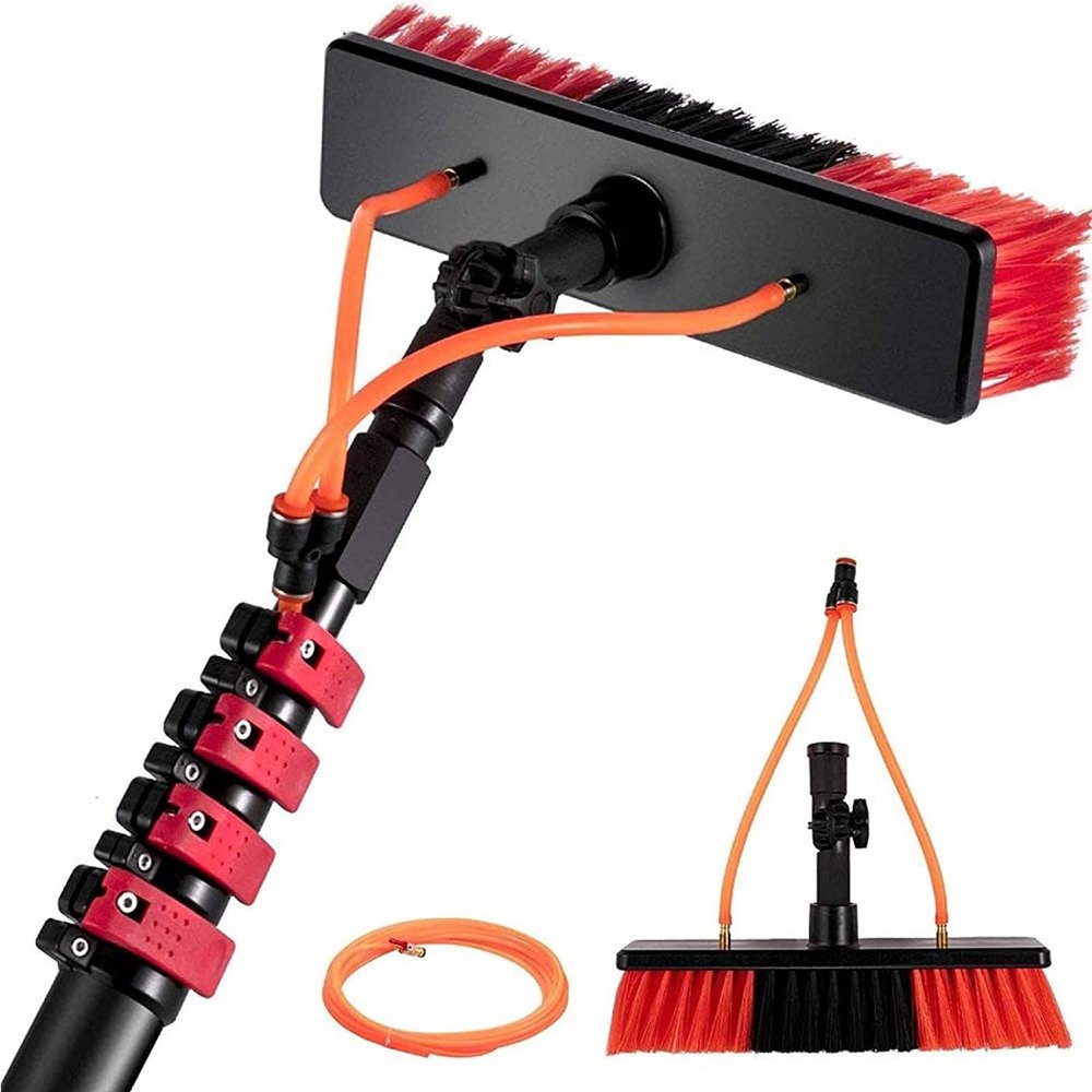 Window Cleaner Kit,Cleaning Photovoltaic and Solar Panels,Water/Hose Fed Pole, 3-12M, Photovoltaic Panel Cleaning Tool, Cleaning Solar Panels/10M Rod/35Cm Brush Head,35cmbrushhead-3.6M/12FT