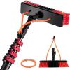 Window Cleaner Kit,Cleaning Photovoltaic and Solar Panels,Water/Hose Fed Pole, 3-12M, Photovoltaic Panel Cleaning Tool, Cleaning Solar Panels/10M Rod/35Cm Brush Head,35cmbrushhead-3.6M/12FT view 1