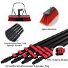 Window Cleaner Kit,Cleaning Photovoltaic and Solar Panels,Water/Hose Fed Pole, 3-12M, Photovoltaic Panel Cleaning Tool, Cleaning Solar Panels/10M Rod/35Cm Brush Head,35cmbrushhead-3.6M/12FT view 3