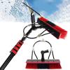 Cleaning Photovoltaic and Solar Panels,Telescopic Brush Window Cleaner Kit, Water-Bearing Telescopic Rod,Suitable for Photovoltaic Panel Cleaningwith Scraper,12M/39FT view 1