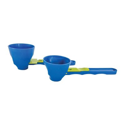 Slide Scoop Measuring Funnel, Pack of 2 Protein Powder Funnel Scoop Gym, Measuring Spoon Can Be Converted into a Funnel with Sliding Base, Dosing Spoon for Protein Powder Coffee Spices