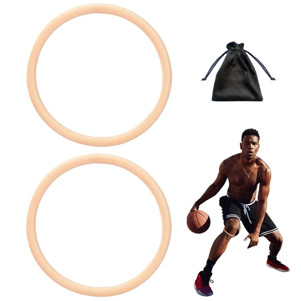 Grtheenumb 2Pcs Patella Tendon Support Strap, 2.95inch Patella Band High Compression Elastic Silicone Patella Knee Strap with Storage Bag for Working Out Basketball Running