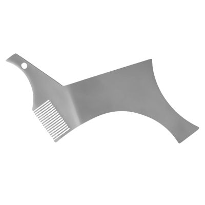 Stainless Steel Beard Shapers With Comb Beard Shaping Styling Tool Beard Shaping Template Guide Comb For Man Beard Trim