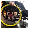 Wheelchair Push Rim Covers 1 Pair 24 Inch Wheelchair Non-Slip Wear-Resistant Hand Push Cover, Wheelchair Rear Wheel,Silicone Snare,Push Ring Protective Cover(H) view 4