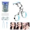 Contact Lens Applicator Tool,Color Contact Lenses Wearing Aids,Contacts Lens Helper,Eye Contact Removal Tweezers,Eye Opener with Contact Lens Case,Contact Lenses Remover and Insertion Tool (Blue) view 1