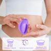 ACWOO Menstrual Discs, 2PCS Reusable Period Disc (S & L) with Storage Bag, Flat-Fit Cup, Medical-Grade Silicone Moon Disc, Feminine Care Hygiene Products, Better Alternative to Sanitary Pad & Tampon view 3
