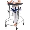 Standing Support Walking Frame, Rollator Walker for Adult, Heavy Duty Adjustable Height Walking Aids with 4 Lockable Universal Wheels, Seat Cushion, Armpit, Armrest,Standard Walker(100-125cm-A) view 1