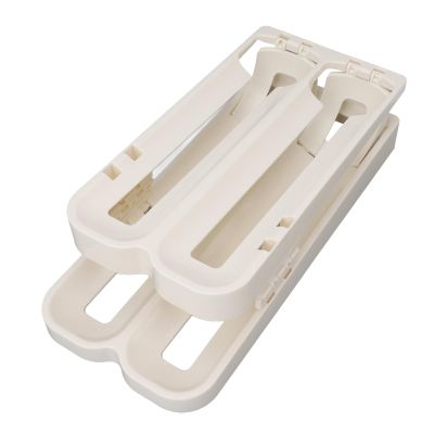 Egg Holder for Refrigerator, 2-Tier Fridge Egg Dispenser, Space Saving Egg Rack for Kitchen, Egg Storage Container, Rolling Egg Dispenser for Organizing