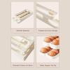 Egg Holder for Refrigerator, 2-Tier Fridge Egg Dispenser, Space Saving Egg Rack for Kitchen, Egg Storage Container, Rolling Egg Dispenser for Organizing view 4