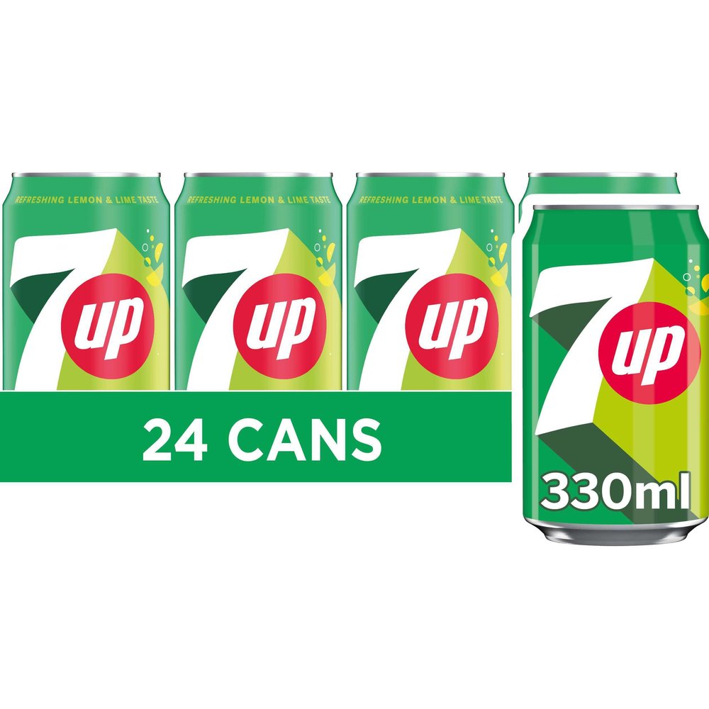 7UP Regular 330ml Can (Pack of 24)