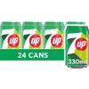 7UP Regular 330ml Can (Pack of 24) view 1
