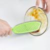 Btgghytr Kitchen Cleaning Scraper With Long Handle Dish Squeegee Silicone Food Strainer For Bowl Pan Dishes Oil Removal Filter Tool view 3