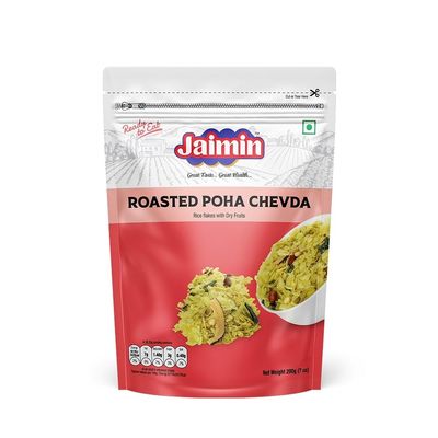 Lilys Roasted Poha Chevda, Rice Flakes with Dry Fruits, 200g
