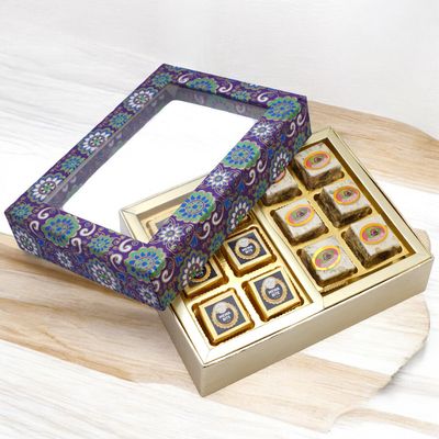 Ghasitaram Gifts Jaiccha 2 Part Printed Box of Bites|Gift for Diwali,Holi,Rakhi,Valentine,Christmas,Birthday,Anniversary,Gift for Her,Him,Mothers Day,Fathers Day|