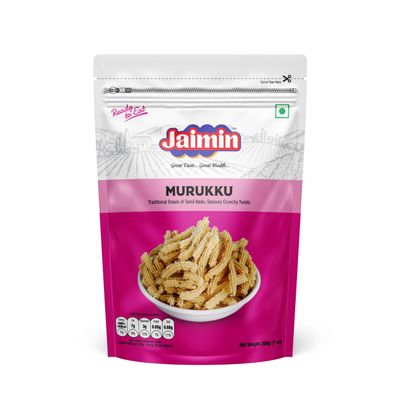 Lilys Murukku, Traditional Snack of Tamil Nadu, Savoury Crunchy Twists, 200g