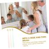 SOESFOUFU 3pcs Soft Bristle Toothbrushes for Adults Wide and Thin Brush Head Gentle Gum Protection Comfortable Handle Household Pack view 2