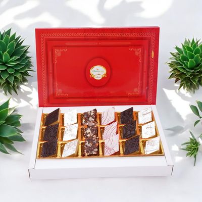 Ghasitaram Gifts Jaiccha Mix Kaju Katlis 18 pcs|Gift for Diwali,Holi,Rakhi,Valentine,Christmas,Birthday,Anniversary,Gift for Her,Him,Mothers Day,Fathers Day|