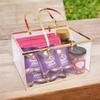 Ghasitaram Gifts Jaiccha Acrylic Basket of Sugarfree Kaju Katli,Peda,5 SF bites,2 jars of Roasted Cashew,Almonds,Coffee|Gift,Diwali,Holi,Valentine,Birthday,Anniversary,Her,Him,Mothers Day,Fathers Day| view 1
