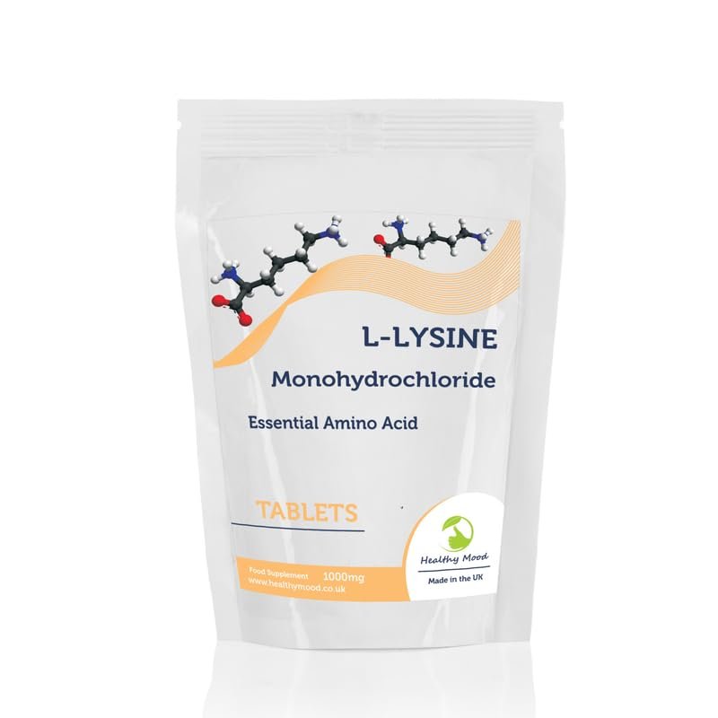 L-Lysine Hydrochloride 1000mg Tablets  Essential Amino Acid for Immune Support, Skin Health, & Collagen Production