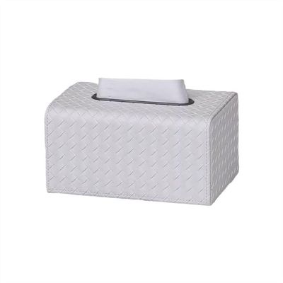 DFHS46JK Tissue Box Cover Simple Modern Tissue Box Household Restaurant Desktop Decorative Paper Box Creative Coffee Table Storage Tissue Box In Living Room(White)