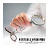 15X Portable Folding Key Ring Mini Magnifier Key Chain Magnifying Durable Glass Loupe Pocket Tool Gift Supplies view 2
