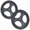 16 Inch Rear Wheels for Wheelchair, 16x1.75 Manual Wheelchairs Replacement Wheel, Non-Inflatable PU Tires, Replaceable Trolley Wheels, with 1/2" Bearing (1 Set of 2) view 1