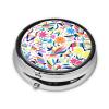 Mexican Otomi Animals Mini Medicine Box Portable Pocket Medicine Box Travel Pill Box Pill Container Daily Home Use view 2