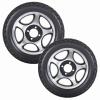 12 Inch Rear Wheels for Electric Wheelchair, 12 1/2x2 1/4 Walker Wheels Replacement, Solid Construction Non-Inflatable Tire, Wheelchair Accessories Parts (1 Set of 2) view 1