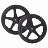 14x1.75 Rear Wheels for Wheelchair, 14 Inch Manual Wheelchairs Replacement Wheel, Solid Non-Inflatable Tire, Replaceable Trolley Rear Wheel Assembly (1 Set of 2) view 1
