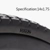 14x1.75 Rear Wheels for Wheelchair, 14 Inch Manual Wheelchairs Replacement Wheel, Solid Non-Inflatable Tire, Replaceable Trolley Rear Wheel Assembly (1 Set of 2) view 4