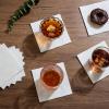 FOCUSLINE 200 Count Linen-Feel Disposable Cocktail Napkins -Square White Beverage Napkins - Soft and Absorbent Bulk Party Paper Napkins for Bar, Restaurant, Caf, Wedding, Dinner or Events view 4