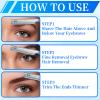 10Pcs Beard Mustache Straight Edge Razors, Men Eyebrow Shaper Straight Eyebrow Razor Stainless Steel Blade for Facial Hair Fuzz Remover Hair Shaver Grooming Tool for Travel Grooming Styling view 4