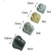 10Pcs 8#,10# Zipper Heads for Resin Zippers Garment Pocket Zip Sliders Zips Repair Kits DIY Sewing Bags Accessories(Chrome,No10) view 3