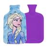 Disney Reversible Hot Water Bottles  Frozen Plush Cover  Natural Rubber 2L Capacity - Anna/Elsa Design - Reversible view 1