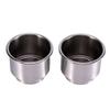2 x Stainless Steel Drink Holders with Drainage for Marine, Boat, Caravan view 3