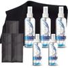 Purity Eyeglass Cleaner Mega Pack - Multi-Size Lens Cleaner Kit - 2x2oz, 3x8oz Bottles + 5 Black Premium Microfiber Cloths - Safe for All Lenses, Eyeglasses, and Screens - Streak-Free Formula view 1