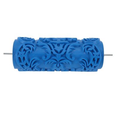 Pattern Paint Roller Wall Decoration Round Rubber Reusable Multifuntional Art Texture Roller for Furniture Cabinet