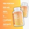 WFN Approved NAC 800 mg per Capsule - N-Acetyl-L-Cysteine - 365 Capsules Annual Supply - Highly dosed, Vegan, Without additives - Produced & Laboratory Tested in Germany view 3
